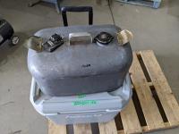 Boat Gas Tank and Coleman Cooler
