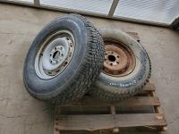 (2) 245/75R16 Tires On Rims