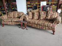 Vintage Couch and Loveseat with (2) Side Tables
