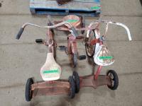 (3) Vintage Tricycles