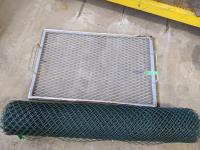 Qty of Snow Fence and BBQ Metal Grate