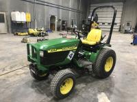 2001 John Deere 4100 MFWD Utility Tractor & Attachments