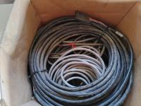 Box of Used Wiring Harness and Monitors