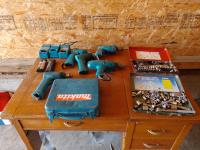 Qty of Makita Drills, Chargers and Batteries