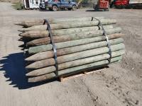 (70) 4-5 Inch X 6 Ft Treated Fence Post