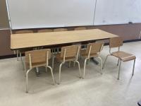Large Folding Table & (8) Chairs