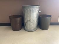 (3) Garbage Cans