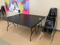 (2) Folding Tables & (8) Chairs