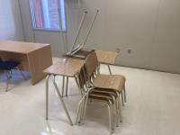 (4) Student Desks & (4) Chairs