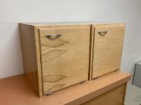 (2) Wooden Storage Unit
