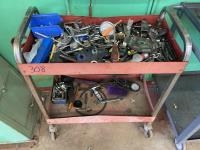 Portable Shop Cart with Assorted Tools