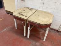 (2) Wooden Work Tables