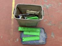 Rubbermaid Tub with Assorted Tools