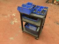 Shop Trolley with Assorted Tools