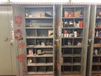 (3) Steel Cabinets with Contents