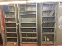 (3) Steel Cabinets with Contents