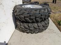 (2) Dunlop KT411 AT25x8-12 Quad Tires On Rims