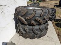 (2) Used Maxxis Mud Bug AT26x10-12 Tires on Rims