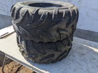 (2) Dunlop KT415 AT25X10-12 Quad Tires with Rims