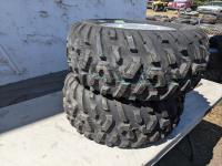 (2) Dunlop KT185 AT25X10-12 Quad Tires and Rims