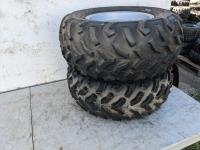 (2) Dunlop KT405 AT25X10-12 Quad Tires and Rims