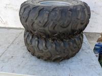 (2) Maxxis M978 AT24x10-11 Quad Tires On Rims (Used)