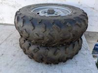 (2) Maxxis M977 AT24X8-12 Quad Tires on Rims (used)