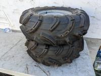 (2) Maxxis Mud Bug AT26X10-12 Quad Tires (used)