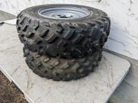 (2) Dunlop Kt405d At25x10-12 Quad Tires