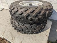 (2) Dunlop KT185 AT25X8-12 Quad Tires on Rims