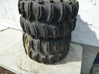 (2) TSL Super Swamper ATV 25X13-9 Quad Tires with Rims