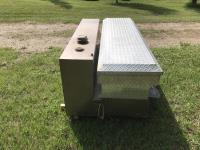 L-Shaped Steel Fuel Tank & Aluminum Check Plate Truck Tool Box
