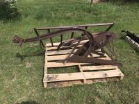 One Bottom Plow with Assorted Metal