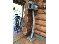 Wooden Mail Box On Stand 
