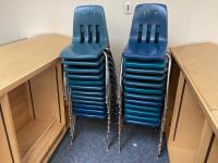 (24) Stackable Chairs