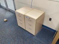 (2) Wooden Drawer Cabinets