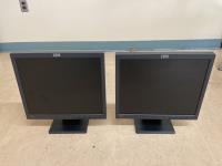 (2) IBM 17 Inch Monitors