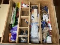 (3) Drawers with Miscellaneous Art Supplies