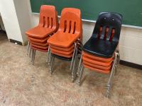 (15) Assorted Stackable Chairs