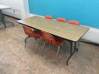 Folding Table & (5) Stackable Chairs