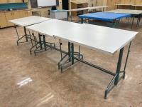 (3) Adjustable Art Tables