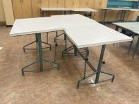 (3) Adjustable Art Tables