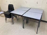(4) Students Desks & (4) Chairs