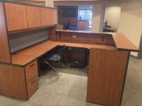 U Shaped Office Desk Set & Chair