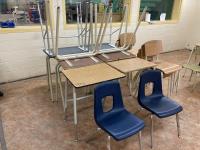 (10) Student Desks & (10) Chairs