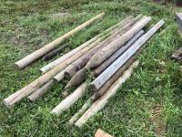 Qty of Assorted Fence Posts and Rails