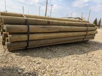 (45) 5-6 Inch X 10 Ft Pressure Treated Posts