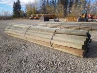 (35) 6-7 Inch X 20 Ft Pressure Treated Poles