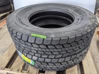 (2) Grizzly 254 M+S 11R24.5 Tires