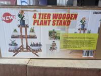 4 Tier Wooden Plant Stand